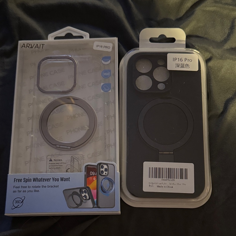 Black Phone Case for IP16 Pro